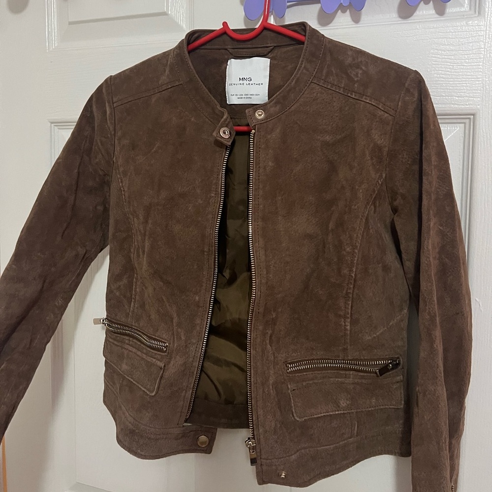 Mango motorcycle leather jacket XS NWOT